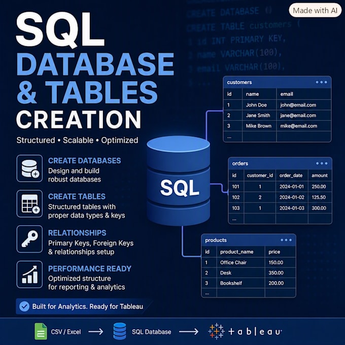 import and structure medical or business data into sql
