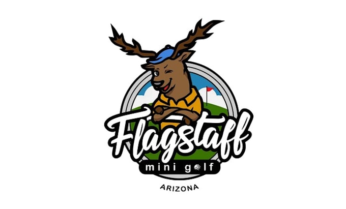 design classic mini golf course club logo