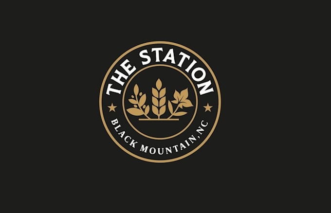 design station coffee beer wine logo