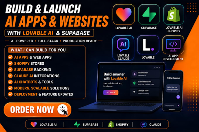 build, fix and deploy lovable ai web apps with supabase
