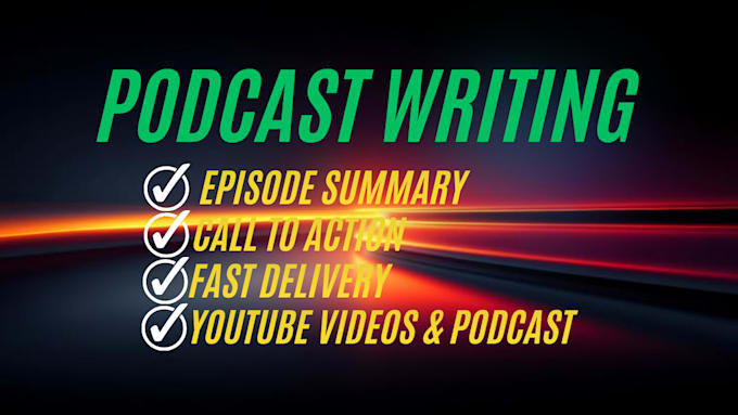 write engaging podcast script