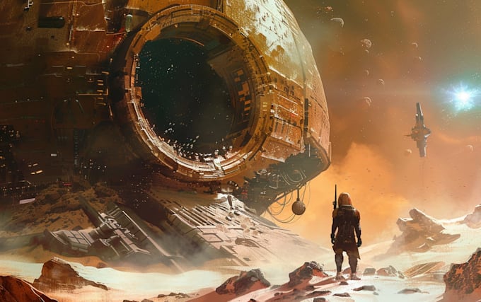 design sci fi illustration and sci fi sci fi illustration