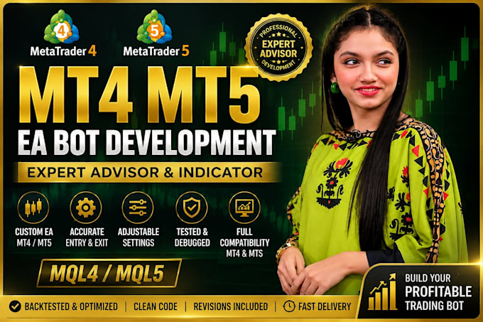 code expert advisor or indicator in metatrader mt4  mt5 eas using mql4 mql5