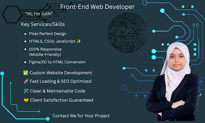 build a responsive landing page with HTML CSS and javascript