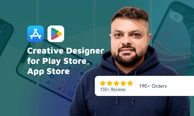 app store and google play screenshot design