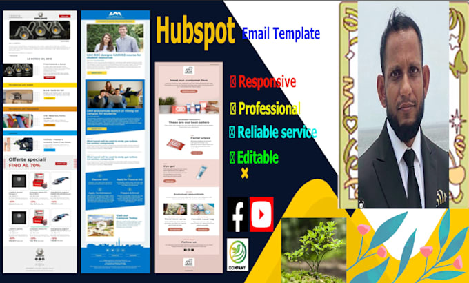 design high converting hubspot email templates and campaigns