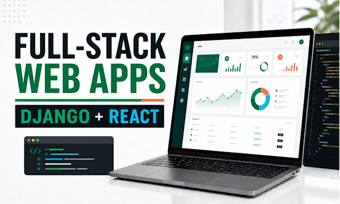 build a full stack web application with django and react