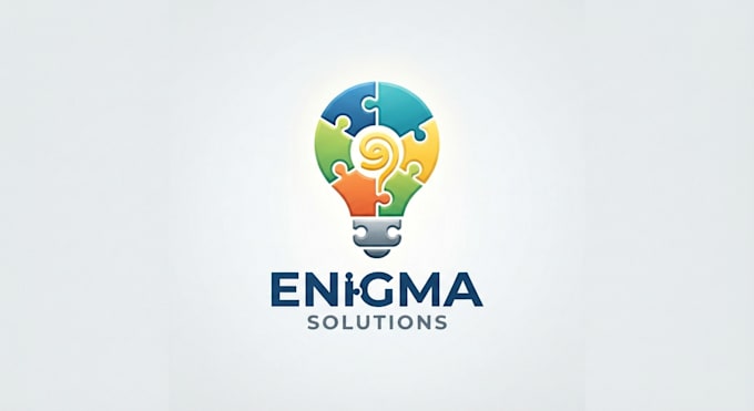 design a creative and clever puzzle logo