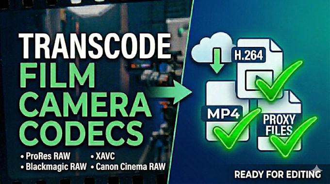 convert camera footage to editable files