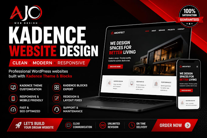 design kadence website professional