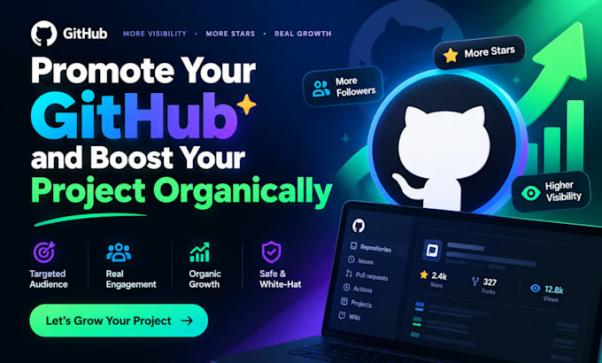 promote your github and boost your project professionally