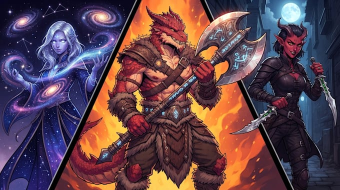 create custom dnd, rpg, and character art
