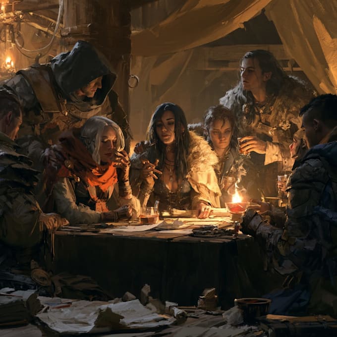 create unique artwork of your dnd adventurers