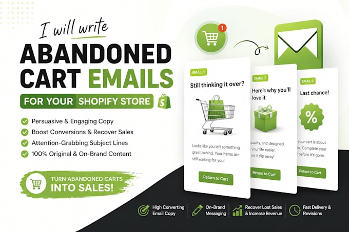 write abandoned cart emails for your shopify store