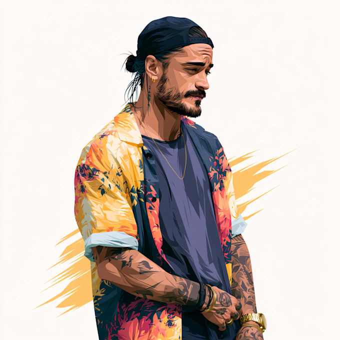 draw amazing and funny vector cartoon potrait