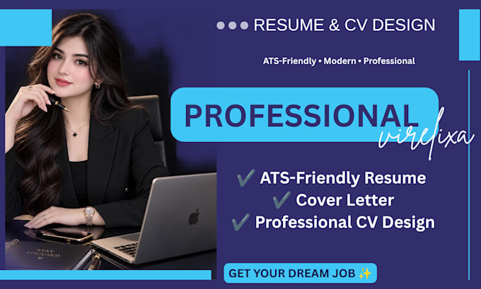 design a professional ats friendly resume and CV