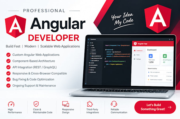 be your angular developer for web app development