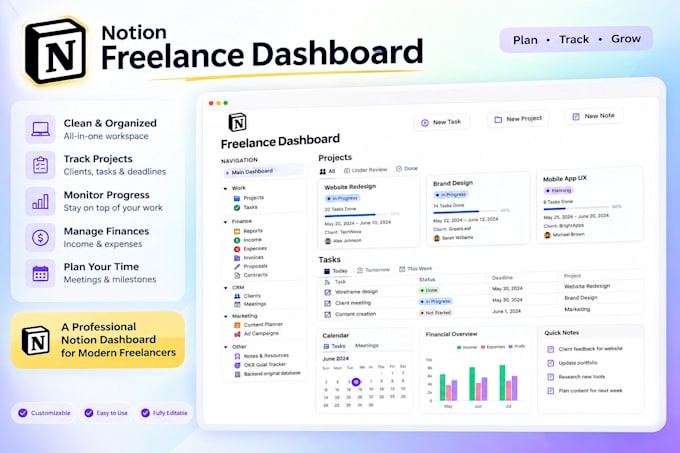 be your notion template expert for dashboard, website, make automation
