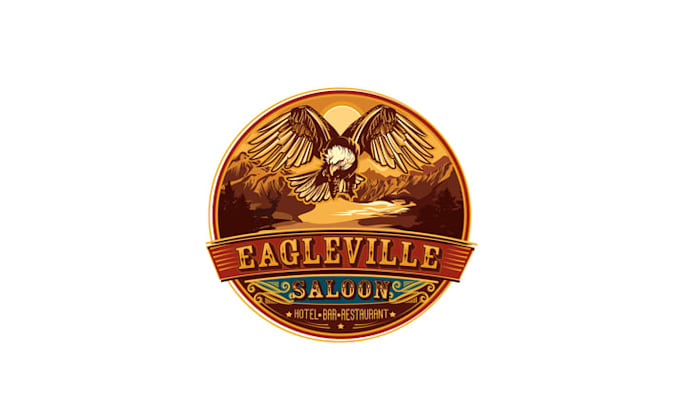 design wonderful wild west saloon logo