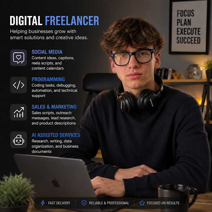 do social media, sales, programming related services