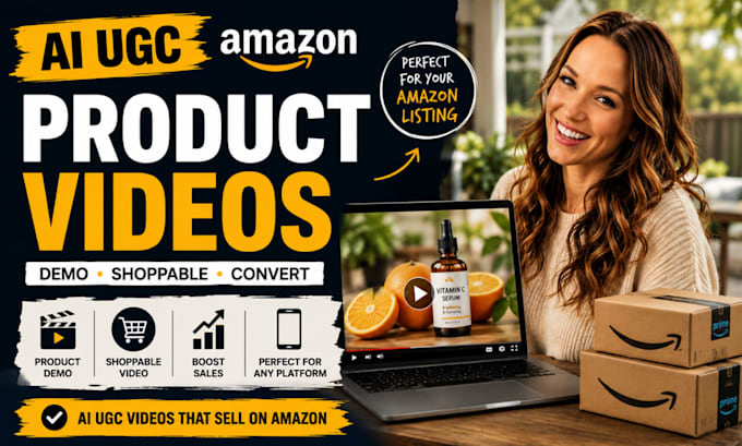 ai ugc amazon product video product demo, shoppable video
