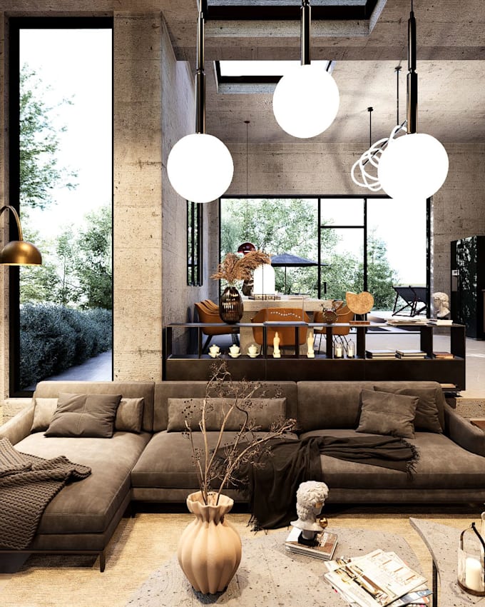 design realistic 3d interior rendering and staging