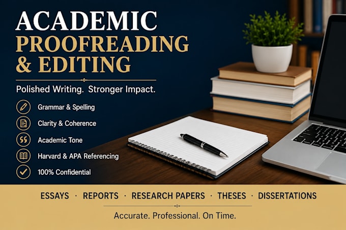 proofread and edit academic papers