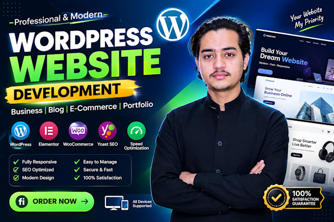 develop a professional wordpress website