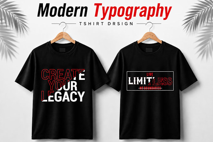 design premium custom typography tshirt