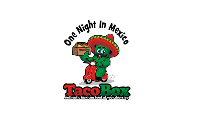 design taco box tacos work logo