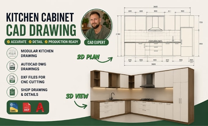 kitchen cabinet cad, modular kitchen drawing, dxf, autocad, shop drawing