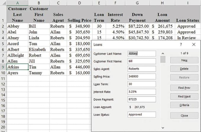 excel data entry services