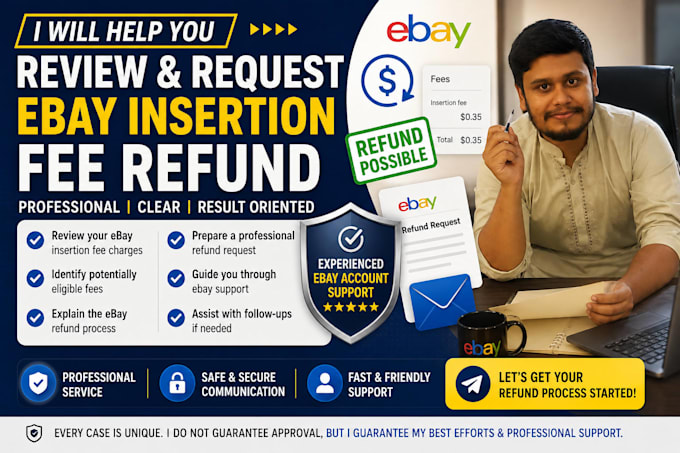 help you review and request an ebay insertion fee refund