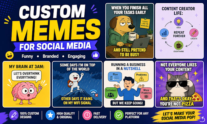 create funny custom memes for social media