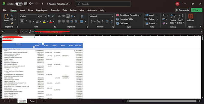 create sap custom dynamic aging reports with dropdown views