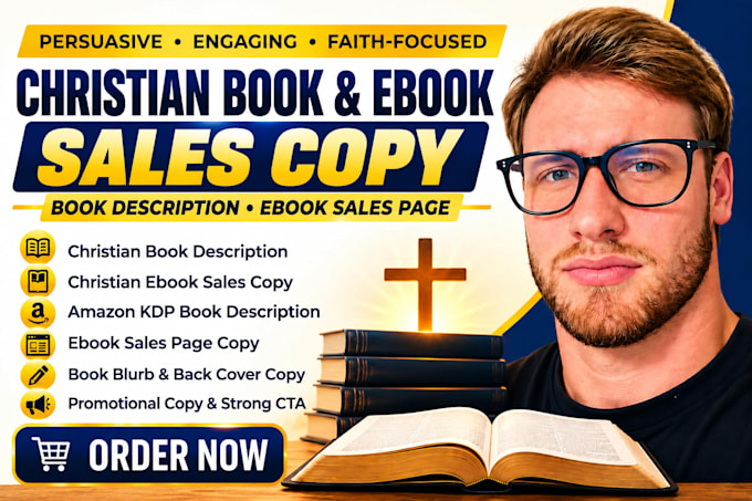 write christian book or ebook sales copy, book description, ebook sales page