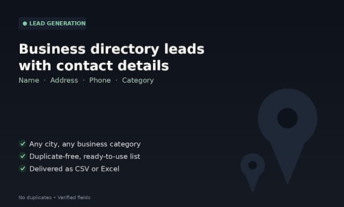 scrape business directory leads with contact details