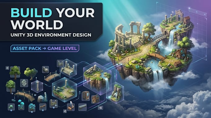 create 3d game environments in unity