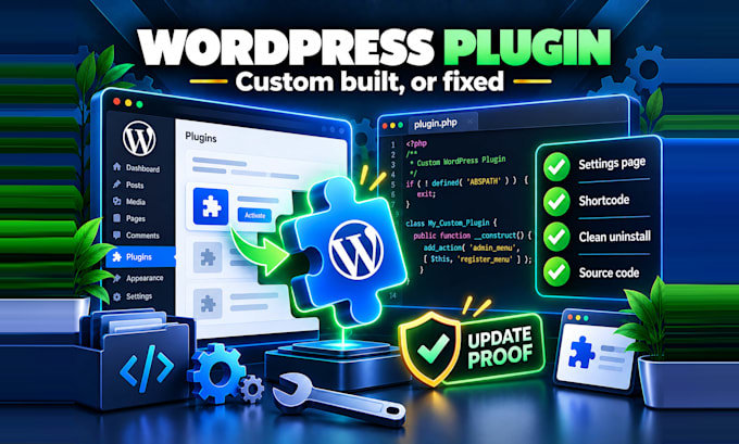 do wordpress plugin development, woocommerce plugin and plugin bug fix