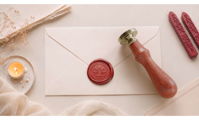 create wax seal animation with your logo design