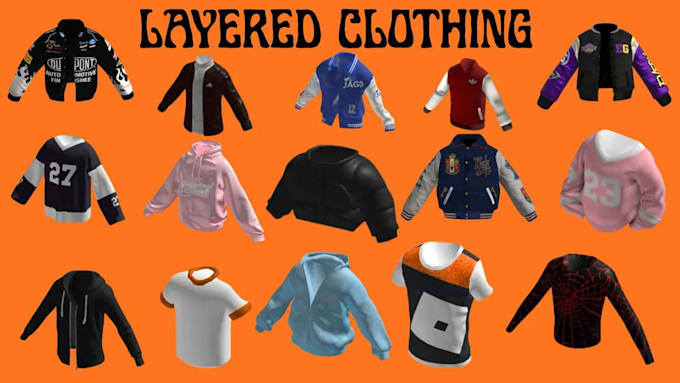 create custom roblox ugc layered clothing and 3d outfits
