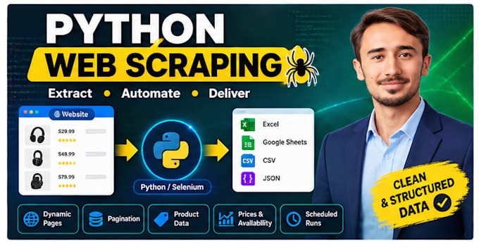 build a python web scraper for data extraction