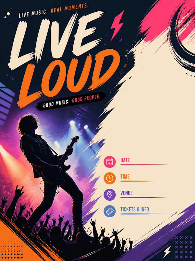 design an event or concert poster