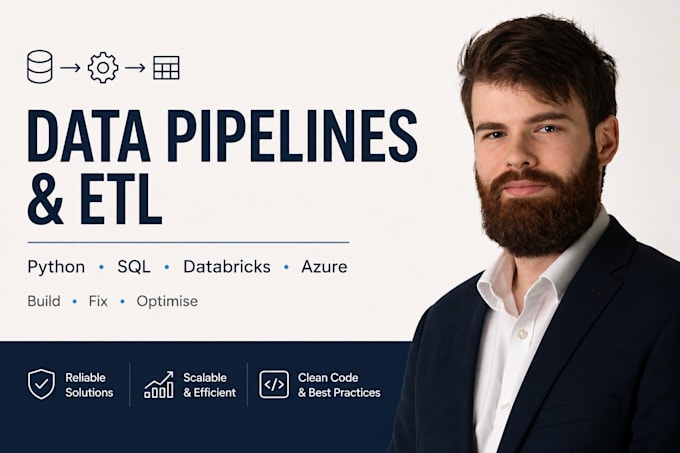 build, fix, or optimize your python etl data pipeline