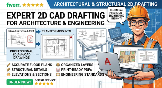 2d architectural and structural drawing