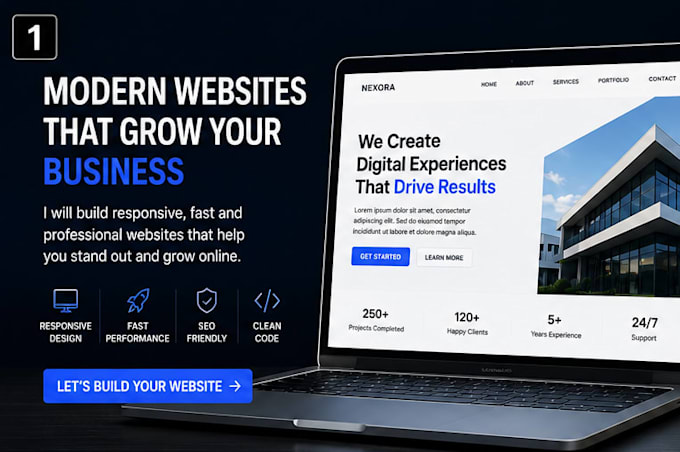 create a modern business website