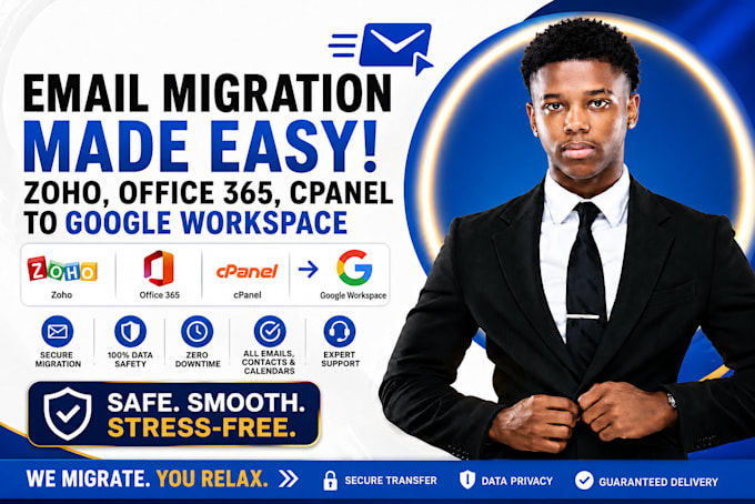 migrate emails from zoho office365 or cpanel to google workspace safely