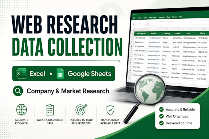 do web research and company research