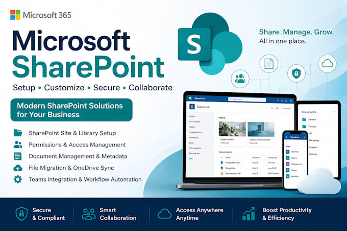 setup and customize microsoft sharepoint for your business