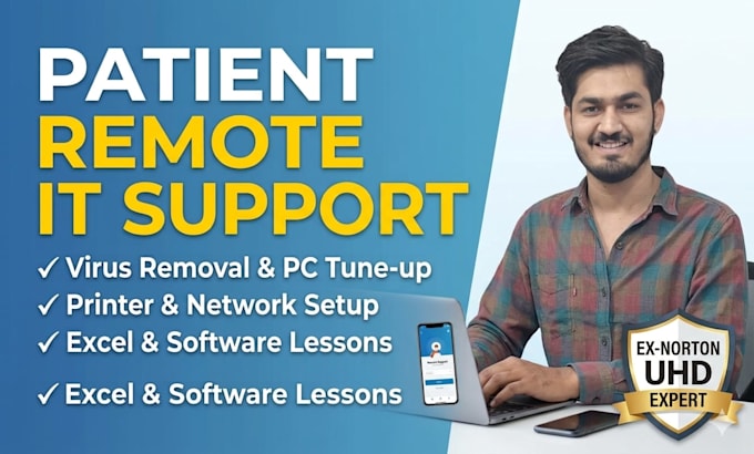 be your patient remote IT support and software training expert